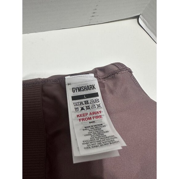 Gymshark Longline Sports Bra Truffle Brown NWT - Picture 7 of 7